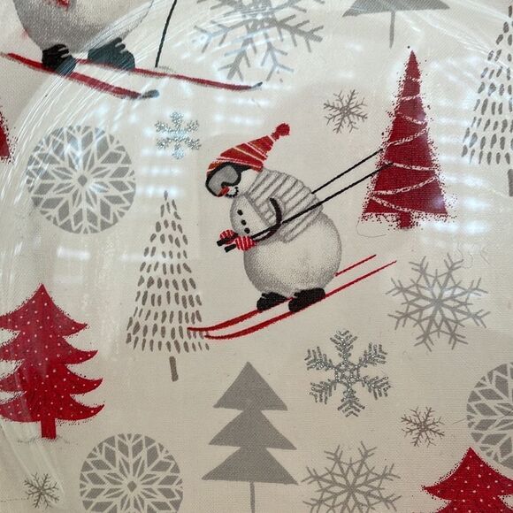 405 - HAND CRAFTED SNOWMAN COOKIE PLATE - Picture 2 of 3